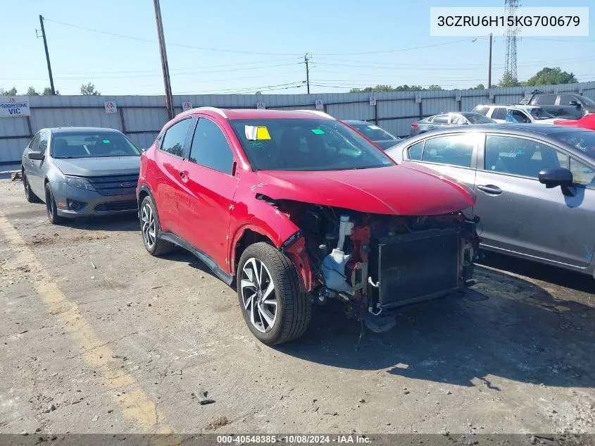 2019 Honda Hr-V Sport VIN: 3CZRU6H15KG700679 Lot: 40548385