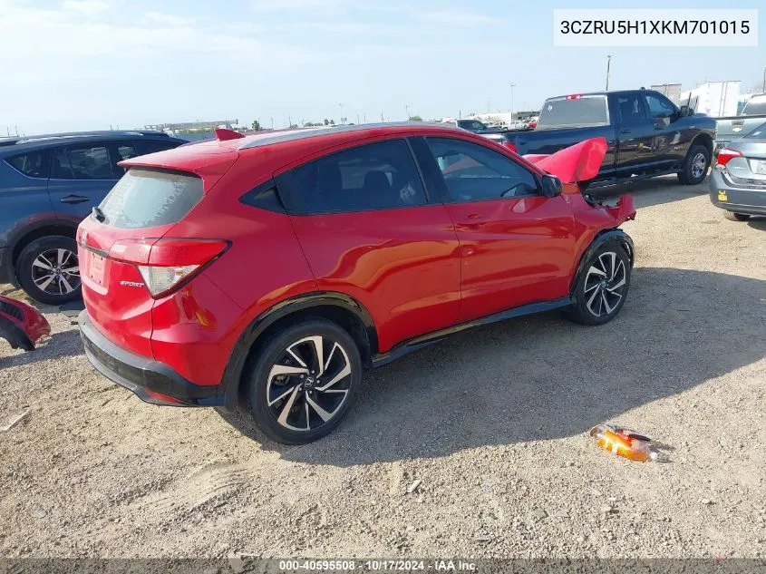 2019 Honda Hr-V Sport VIN: 3CZRU5H1XKM701015 Lot: 40595508