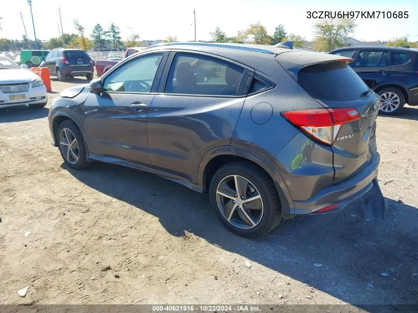 2019 Honda Hr-V Touring VIN: 3CZRU6H97KM710685 Lot: 40621916