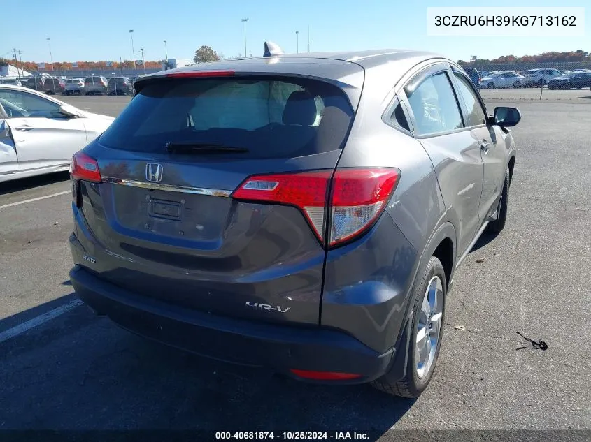 2019 Honda Hr-V Lx VIN: 3CZRU6H39KG713162 Lot: 40681874