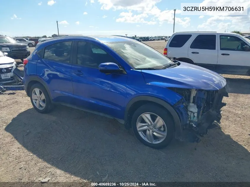 2019 Honda Hr-V Ex VIN: 3CZRU5H59KM706631 Lot: 40689236