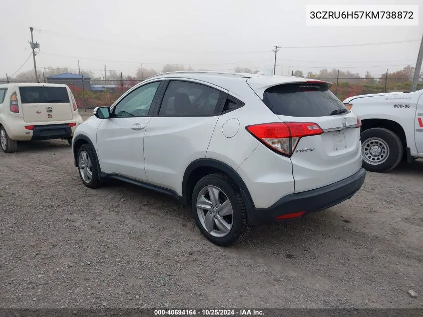 2019 Honda Hr-V Ex VIN: 3CZRU6H57KM738872 Lot: 40694164