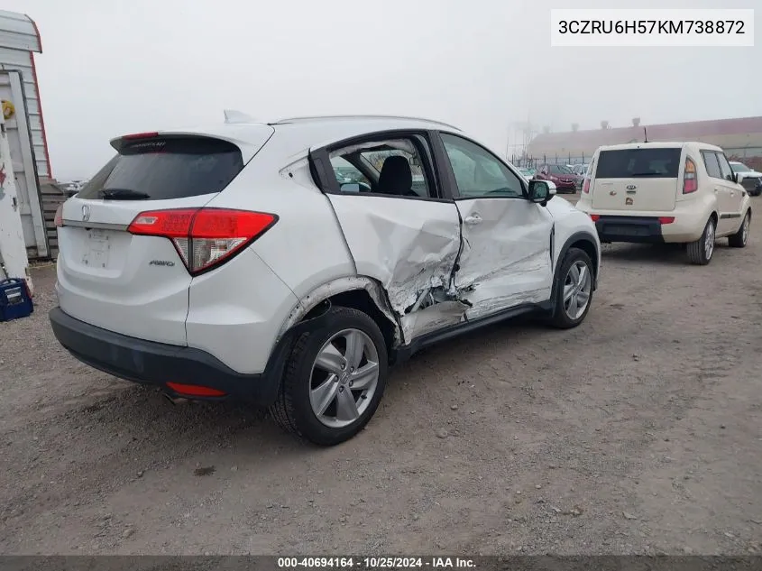 2019 Honda Hr-V Ex VIN: 3CZRU6H57KM738872 Lot: 40694164