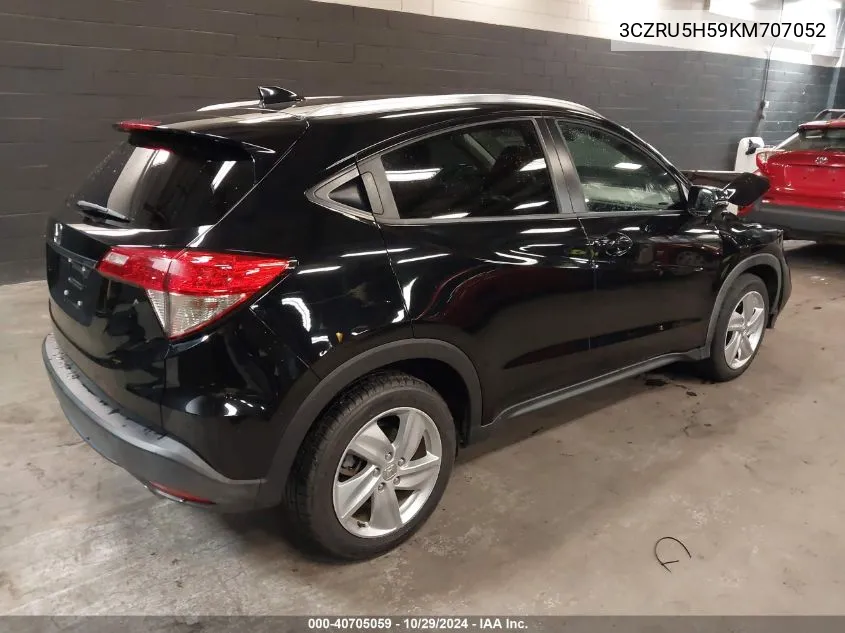 2019 Honda Hr-V Ex VIN: 3CZRU5H59KM707052 Lot: 40705059