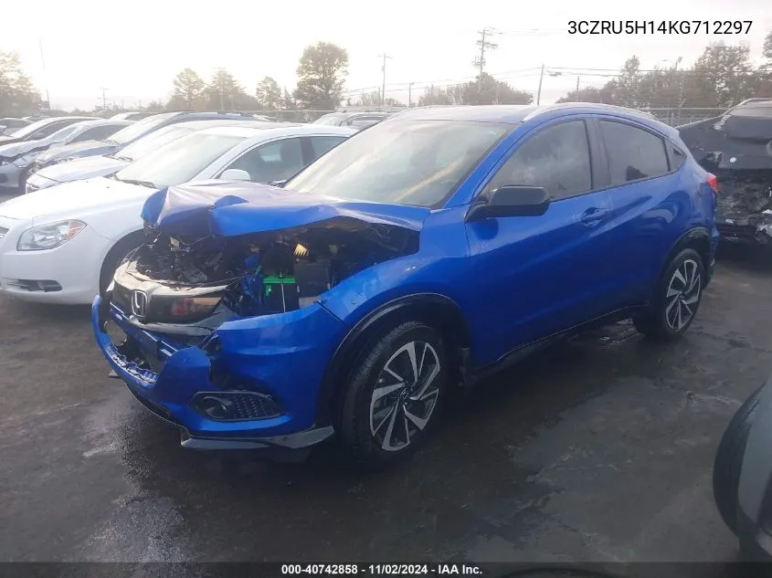 2019 Honda Hr-V Sport VIN: 3CZRU5H14KG712297 Lot: 40742858