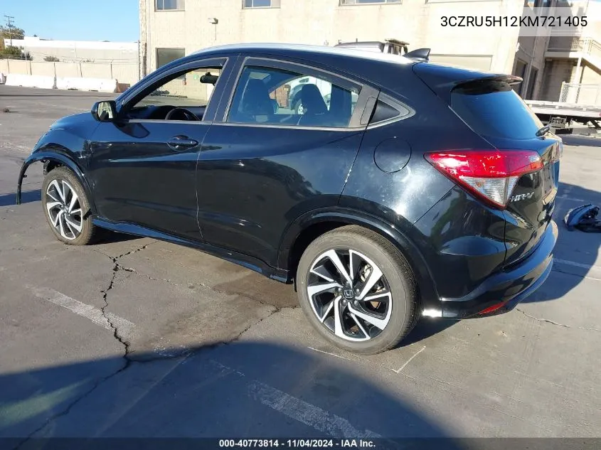 2019 Honda Hr-V Sport VIN: 3CZRU5H12KM721405 Lot: 40773814