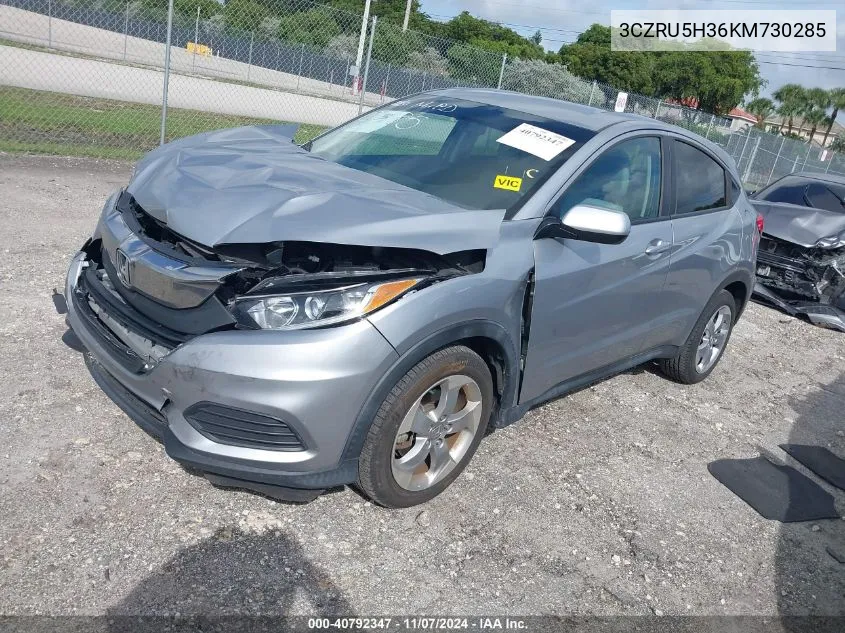 2019 Honda Hr-V Lx VIN: 3CZRU5H36KM730285 Lot: 40792347