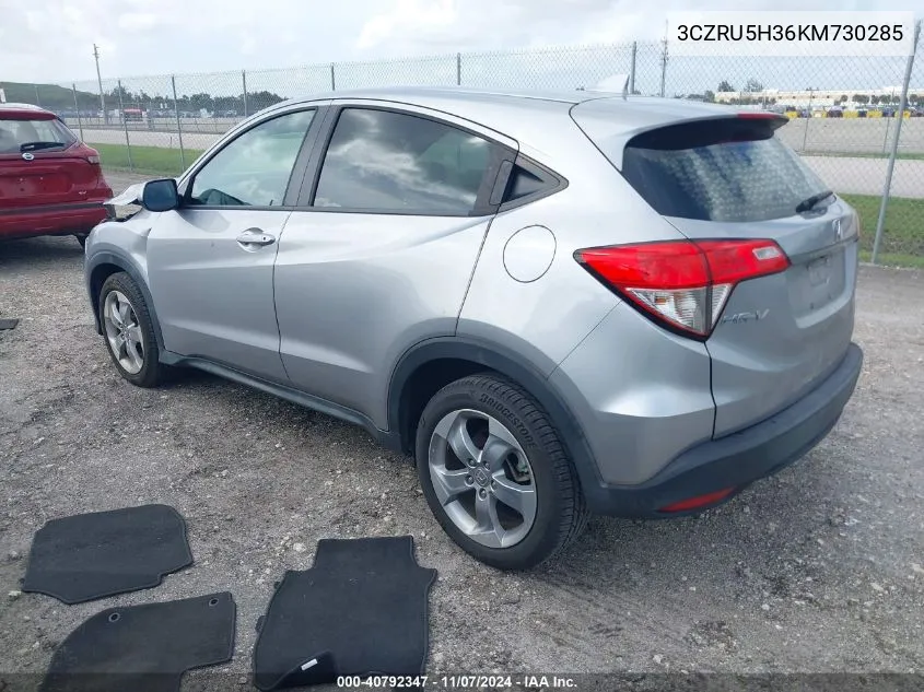 2019 Honda Hr-V Lx VIN: 3CZRU5H36KM730285 Lot: 40792347