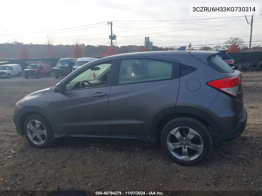 3CZRU6H33KG730314 2019 Honda Hr-V Lx