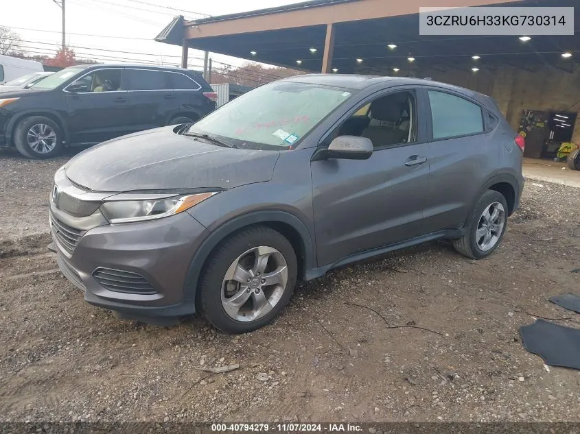 3CZRU6H33KG730314 2019 Honda Hr-V Lx