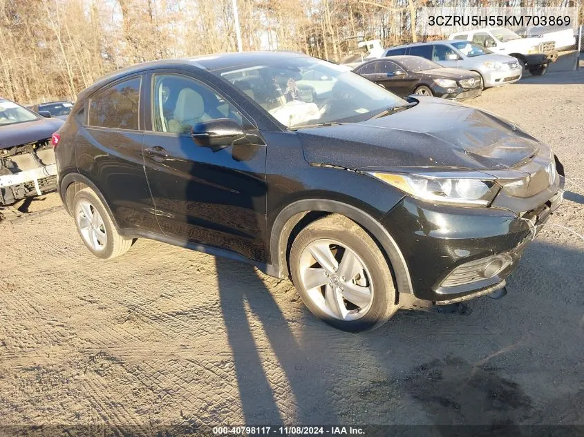 2019 Honda Hr-V Ex VIN: 3CZRU5H55KM703869 Lot: 40798117