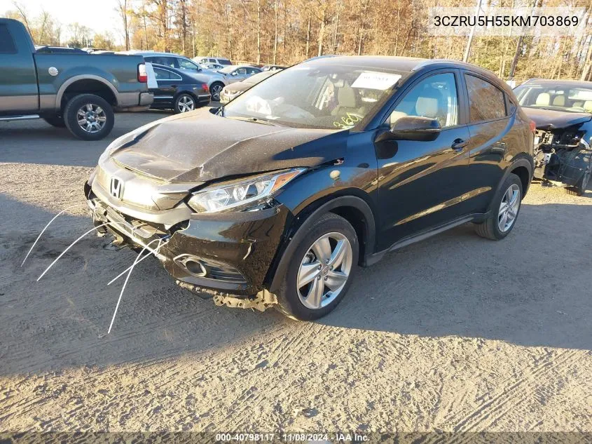 2019 Honda Hr-V Ex VIN: 3CZRU5H55KM703869 Lot: 40798117