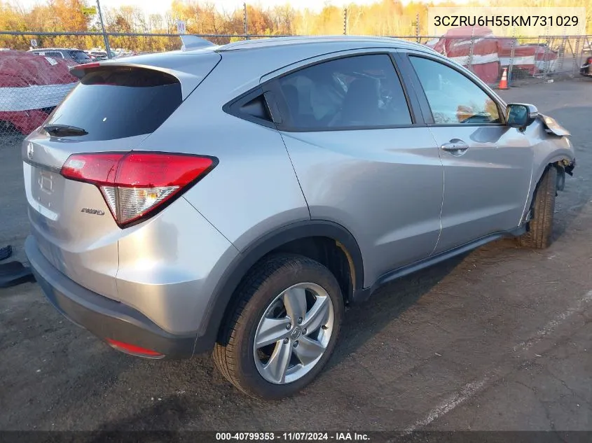 2019 Honda Hr-V Ex VIN: 3CZRU6H55KM731029 Lot: 40799353