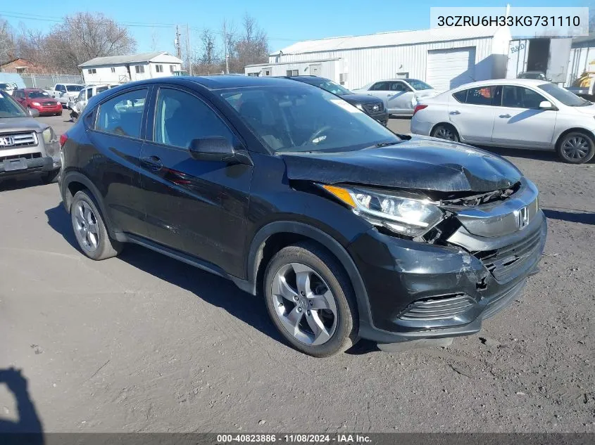 2019 Honda Hr-V Lx VIN: 3CZRU6H33KG731110 Lot: 40823886