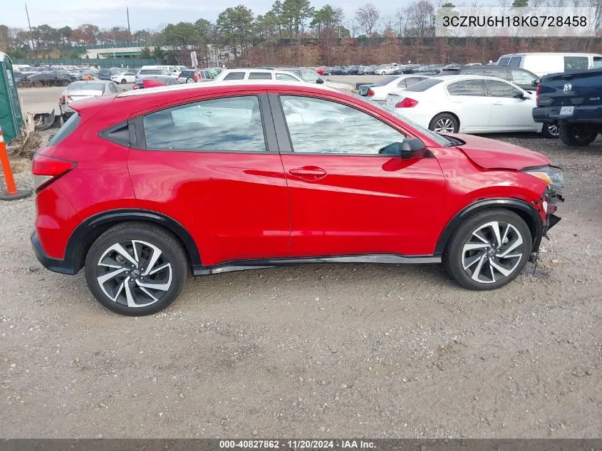 2019 Honda Hr-V Sport VIN: 3CZRU6H18KG728458 Lot: 40827862