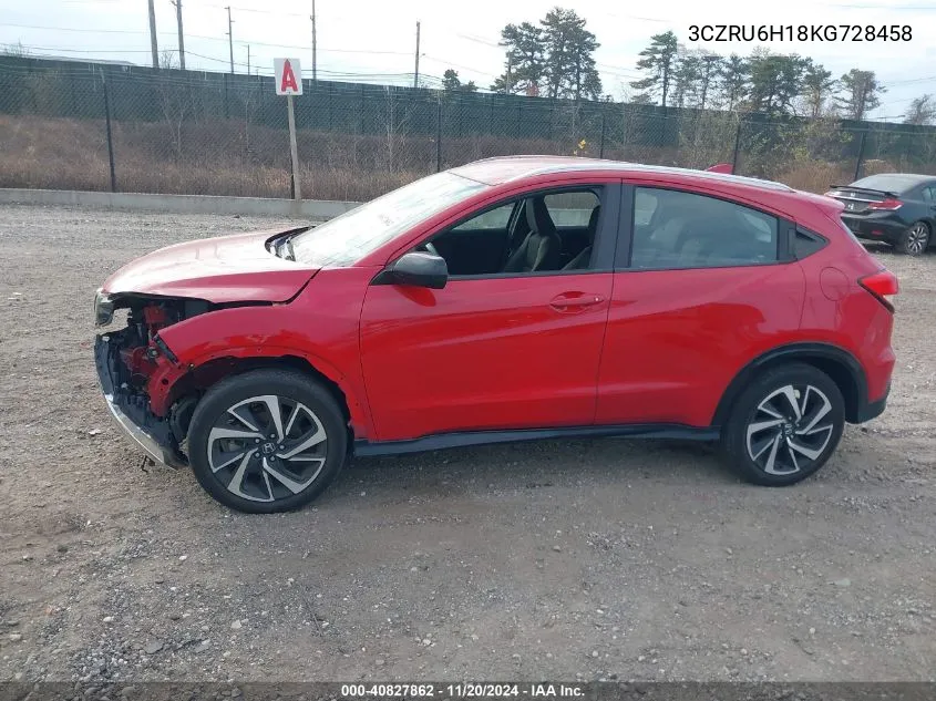 2019 Honda Hr-V Sport VIN: 3CZRU6H18KG728458 Lot: 40827862