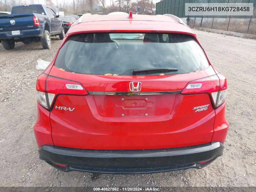 2019 Honda Hr-V Sport VIN: 3CZRU6H18KG728458 Lot: 40827862