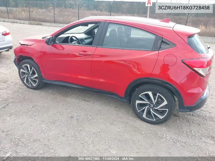 2019 Honda Hr-V Sport VIN: 3CZRU6H18KG728458 Lot: 40827862