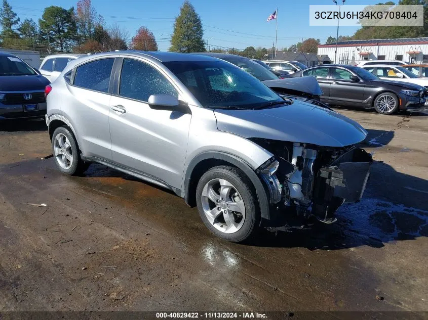 2019 Honda Hr-V Lx VIN: 3CZRU6H34KG708404 Lot: 40829422