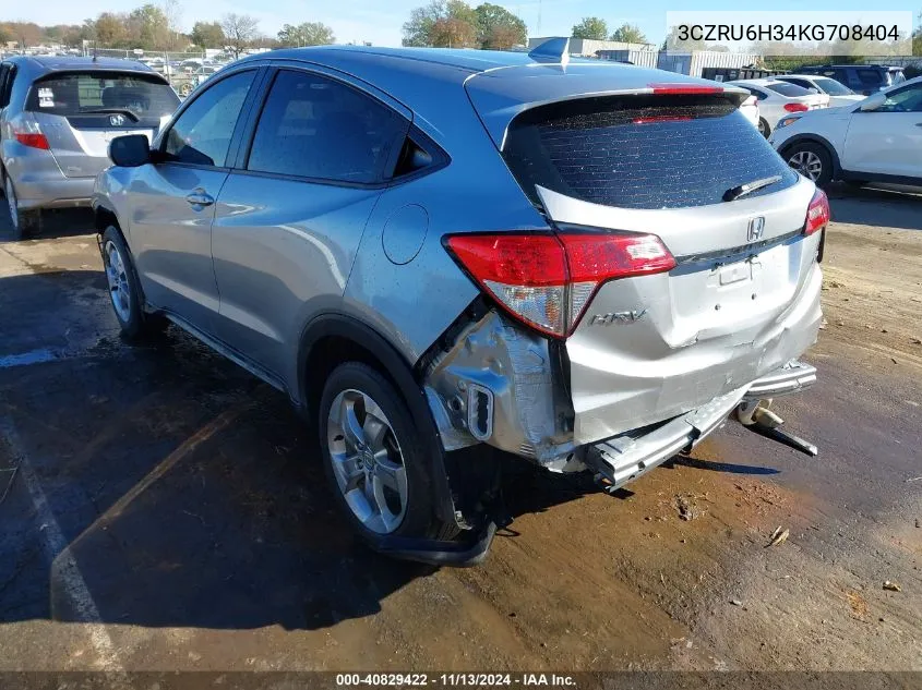 2019 Honda Hr-V Lx VIN: 3CZRU6H34KG708404 Lot: 40829422