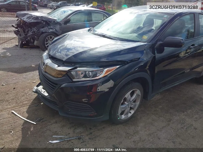 2019 Honda Hr-V Lx VIN: 3CZRU6H39KG713288 Lot: 40833789