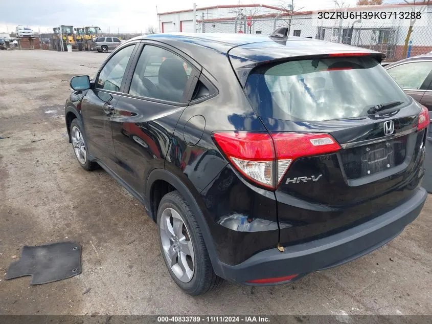 2019 Honda Hr-V Lx VIN: 3CZRU6H39KG713288 Lot: 40833789