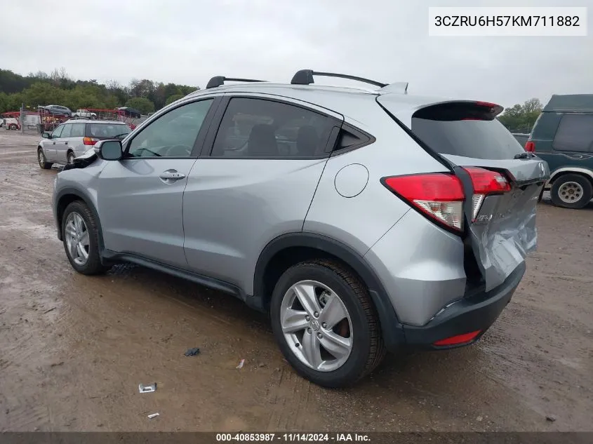 2019 Honda Hr-V Ex VIN: 3CZRU6H57KM711882 Lot: 40853987