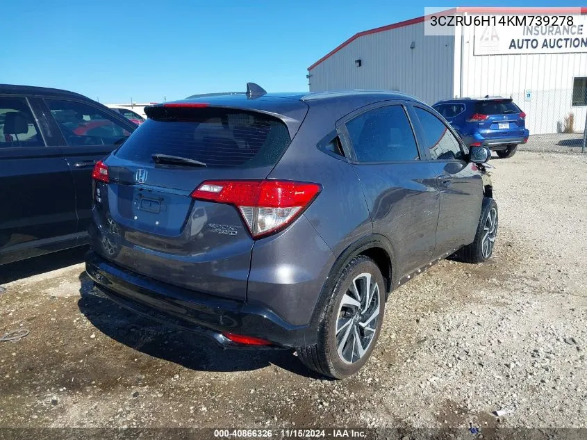 2019 Honda Hr-V Sport VIN: 3CZRU6H14KM739278 Lot: 40866326