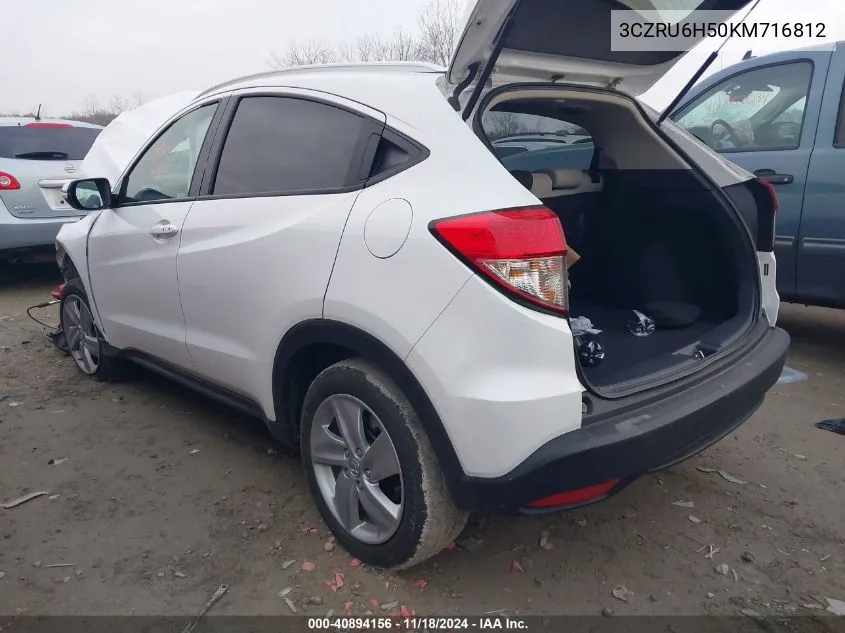 2019 Honda Hr-V Ex VIN: 3CZRU6H50KM716812 Lot: 40894156