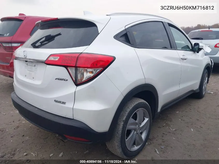 2019 Honda Hr-V Ex VIN: 3CZRU6H50KM716812 Lot: 40894156