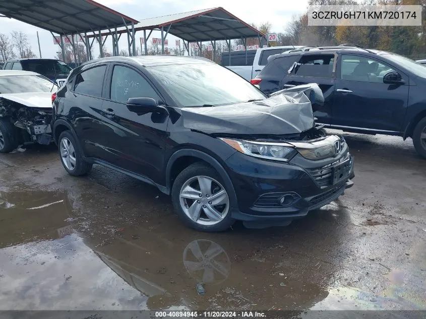 2019 Honda Hr-V Ex-L VIN: 3CZRU6H71KM720174 Lot: 40894945