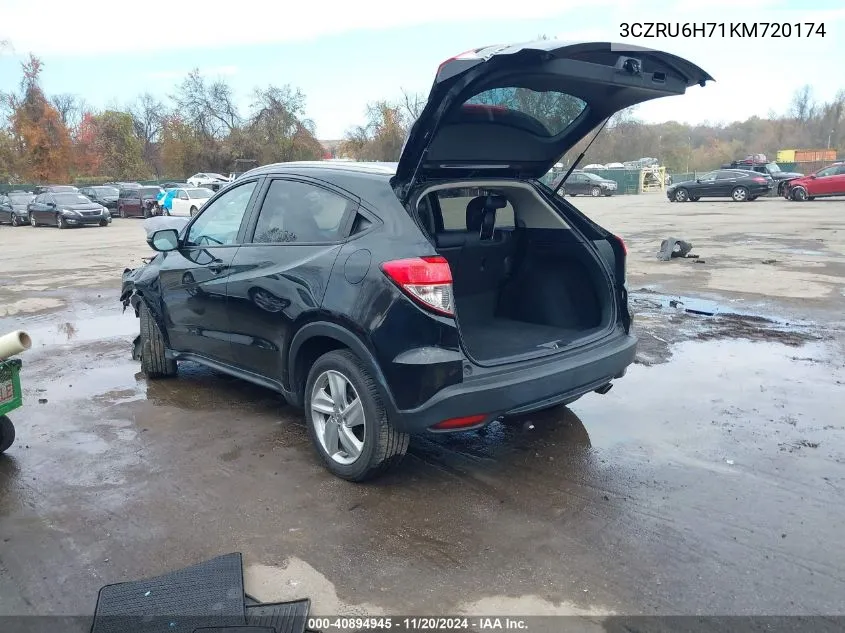 2019 Honda Hr-V Ex-L VIN: 3CZRU6H71KM720174 Lot: 40894945