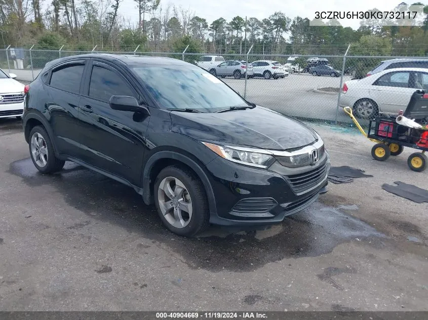 2019 Honda Hr-V Lx VIN: 3CZRU6H30KG732117 Lot: 40904669