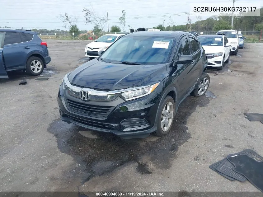 2019 Honda Hr-V Lx VIN: 3CZRU6H30KG732117 Lot: 40904669