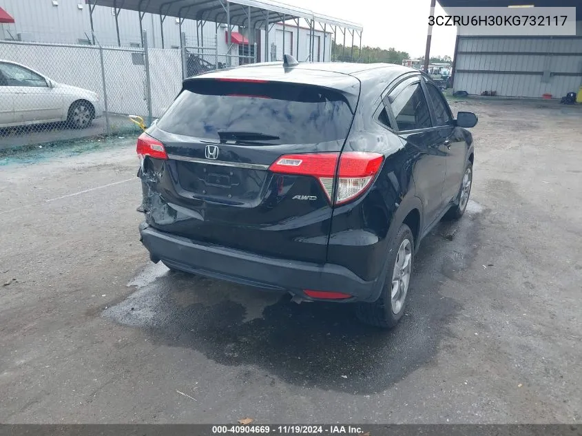 2019 Honda Hr-V Lx VIN: 3CZRU6H30KG732117 Lot: 40904669