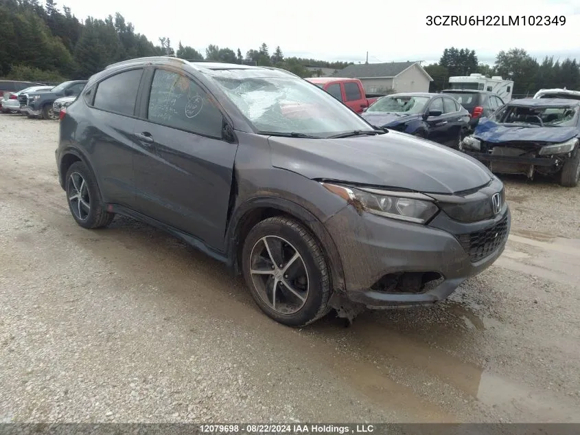 2020 Honda Hr-V Sport VIN: 3CZRU6H22LM102349 Lot: 12079698