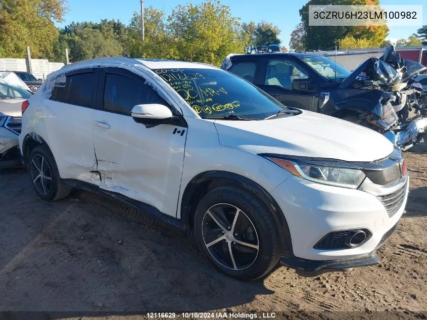 2020 Honda Hr-V Sport VIN: 3CZRU6H23LM100982 Lot: 12116629