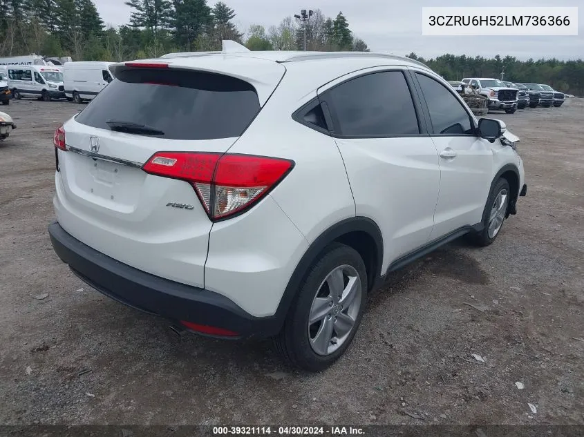 2020 Honda Hr-V Awd Ex VIN: 3CZRU6H52LM736366 Lot: 39321114