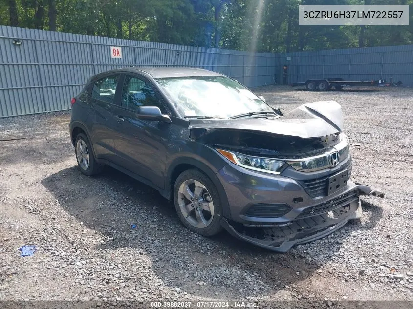 2020 Honda Hr-V Awd Lx VIN: 3CZRU6H37LM722557 Lot: 39882037