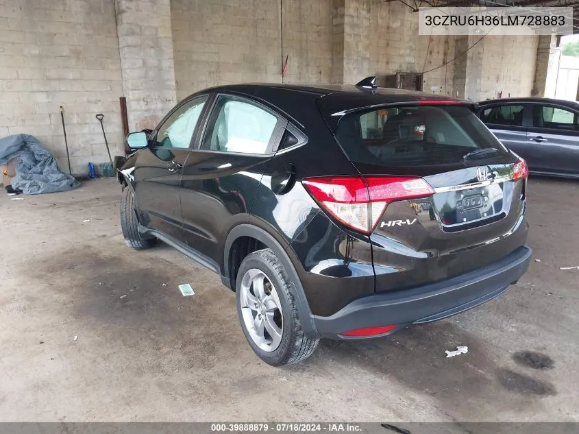 2020 Honda Hr-V Awd Lx VIN: 3CZRU6H36LM728883 Lot: 39888879