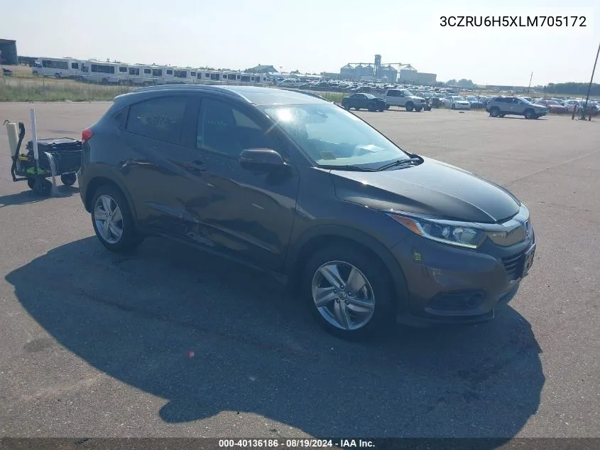 2020 Honda Hr-V Awd Ex VIN: 3CZRU6H5XLM705172 Lot: 40136186