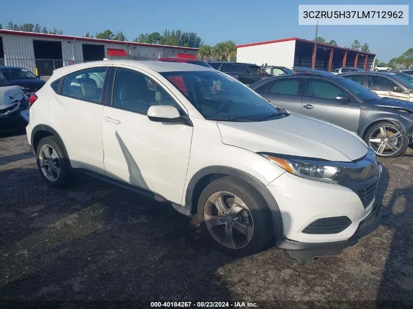 2020 Honda Hr-V 2Wd Lx VIN: 3CZRU5H37LM712962 Lot: 40184267