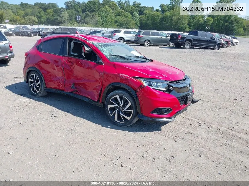 2020 Honda Hr-V Awd Sport VIN: 3CZRU6H15LM704332 Lot: 40218136