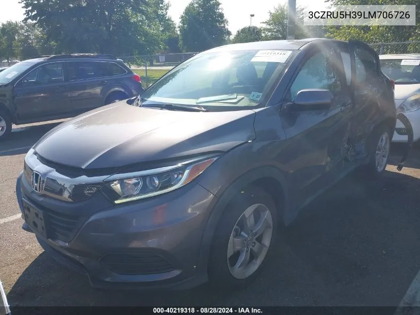 2020 Honda Hr-V 2Wd Lx VIN: 3CZRU5H39LM706726 Lot: 40219318