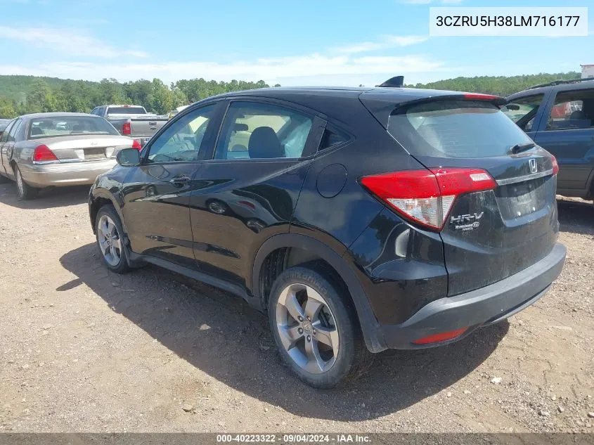 2020 Honda Hr-V Lx VIN: 3CZRU5H38LM716177 Lot: 40223322