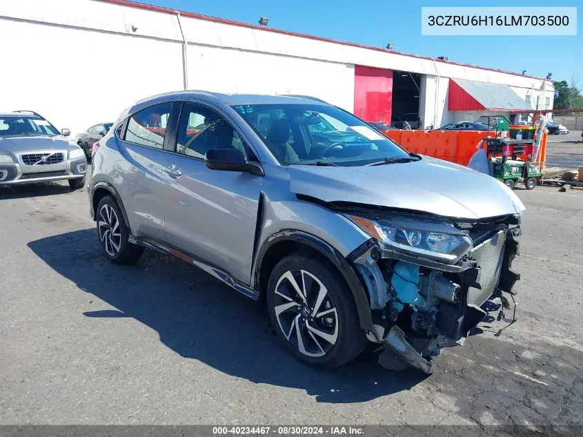 3CZRU6H16LM703500 2020 Honda Hr-V Awd Sport