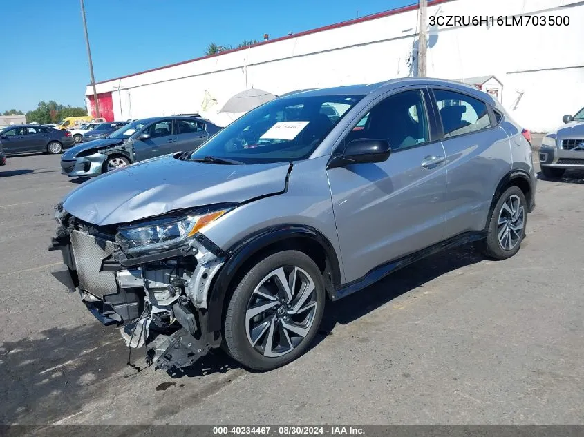 2020 Honda Hr-V Awd Sport VIN: 3CZRU6H16LM703500 Lot: 40234467