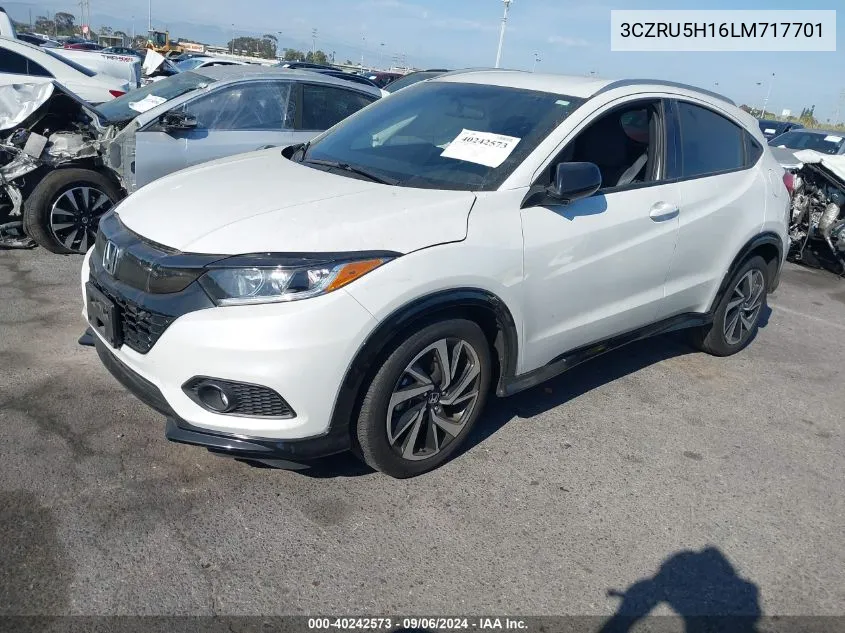 2020 Honda Hr-V 2Wd Sport VIN: 3CZRU5H16LM717701 Lot: 40242573