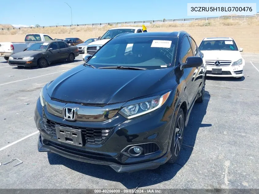 2020 Honda Hr-V 2Wd Sport VIN: 3CZRU5H18LG700476 Lot: 40256000