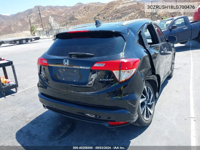 2020 Honda Hr-V 2Wd Sport VIN: 3CZRU5H18LG700476 Lot: 40256000